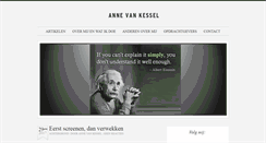 Desktop Screenshot of annevankessel.nl